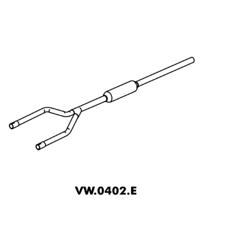 Tubo Intermediário Mastra VW0402E