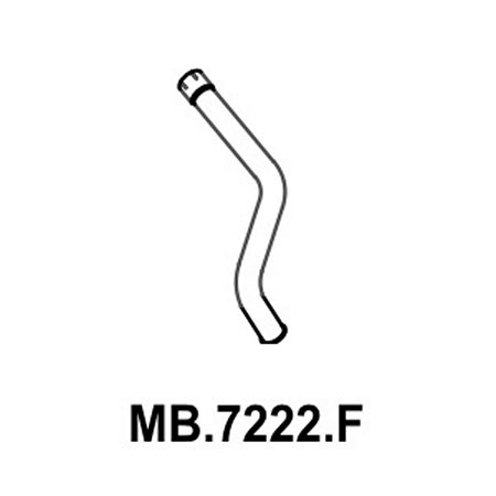 Tubo traseiro Mastra MB7222F