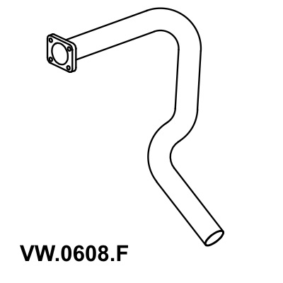 Tubo traseiro Mastra VW0608F
