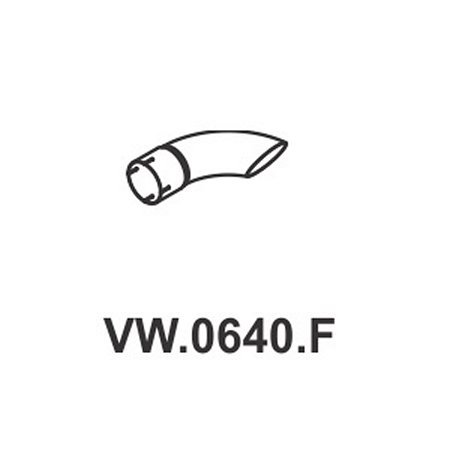 Tubo traseiro Mastra VW0640F