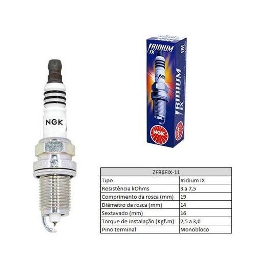 Vela de Ignição Iridium NGK ZFR6FIX11