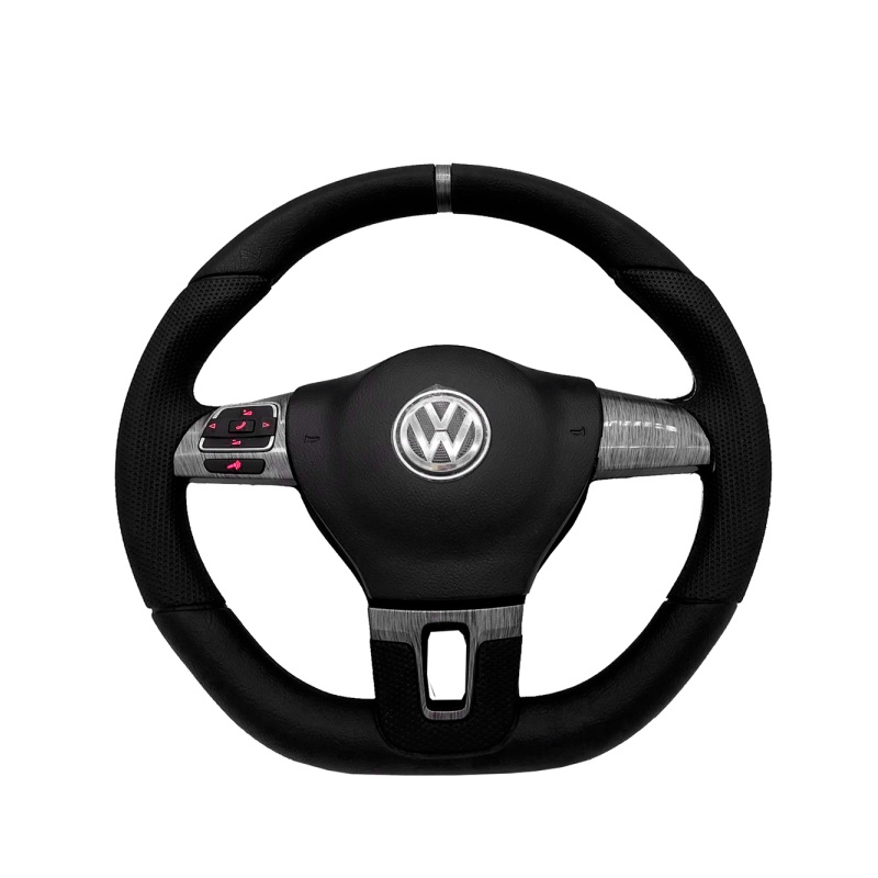 Volante de Direção Led Aço Escuro Modelo Jetta Guia Acessorios GAA00648