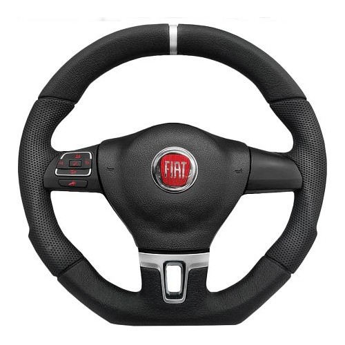 Volante de Direção Modelo Esportivo Preto com Cubo Guia Acessorios GAA00804