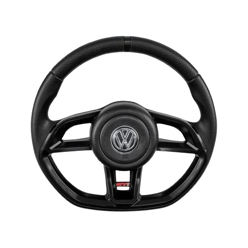 Volante de Direção Preto com Cubo 370mm RD Volantes VE4005PTCV117